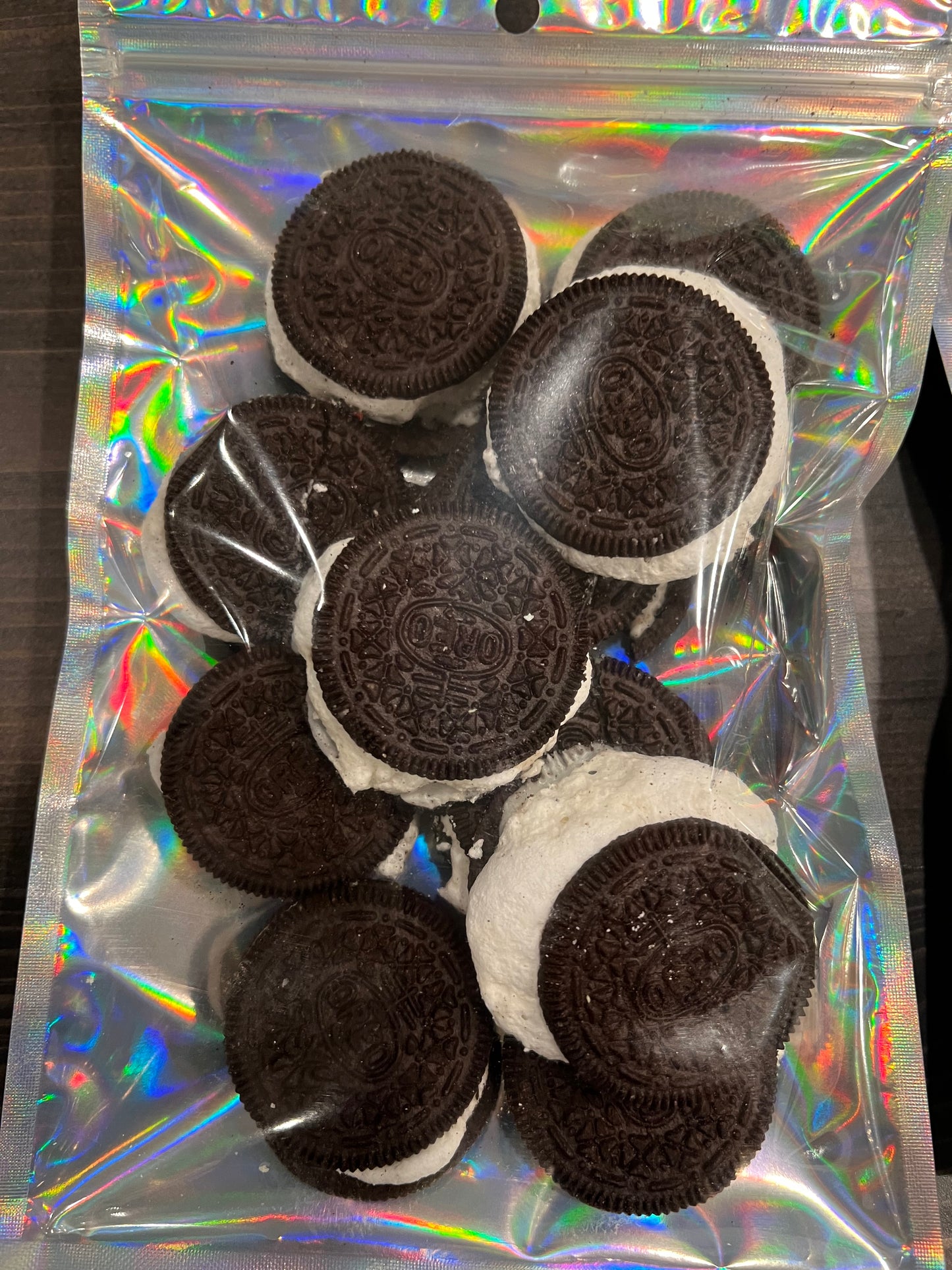 Freeze dried Oreos large 6x9" bag