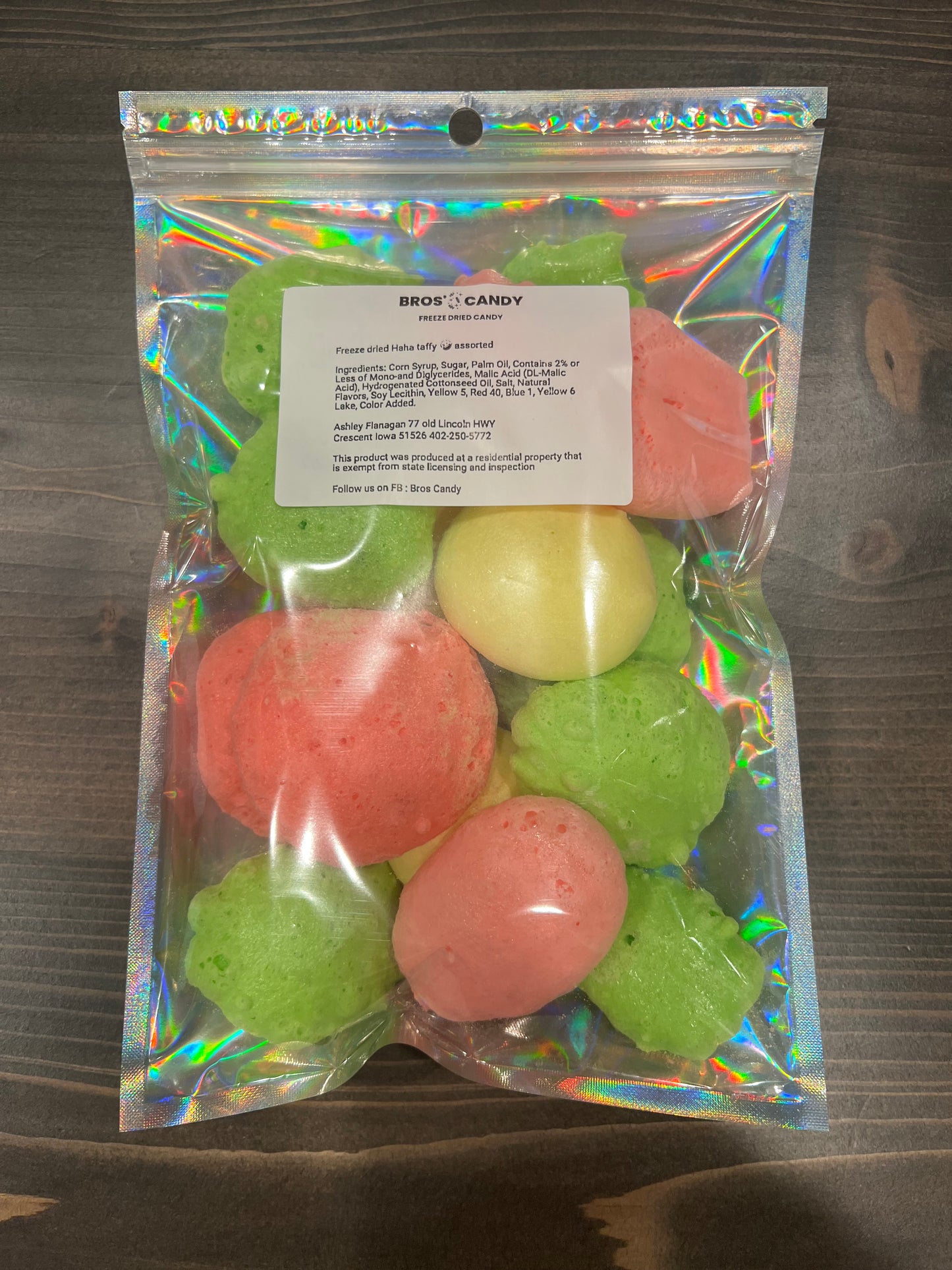 Haha taffy large 6x9" bag