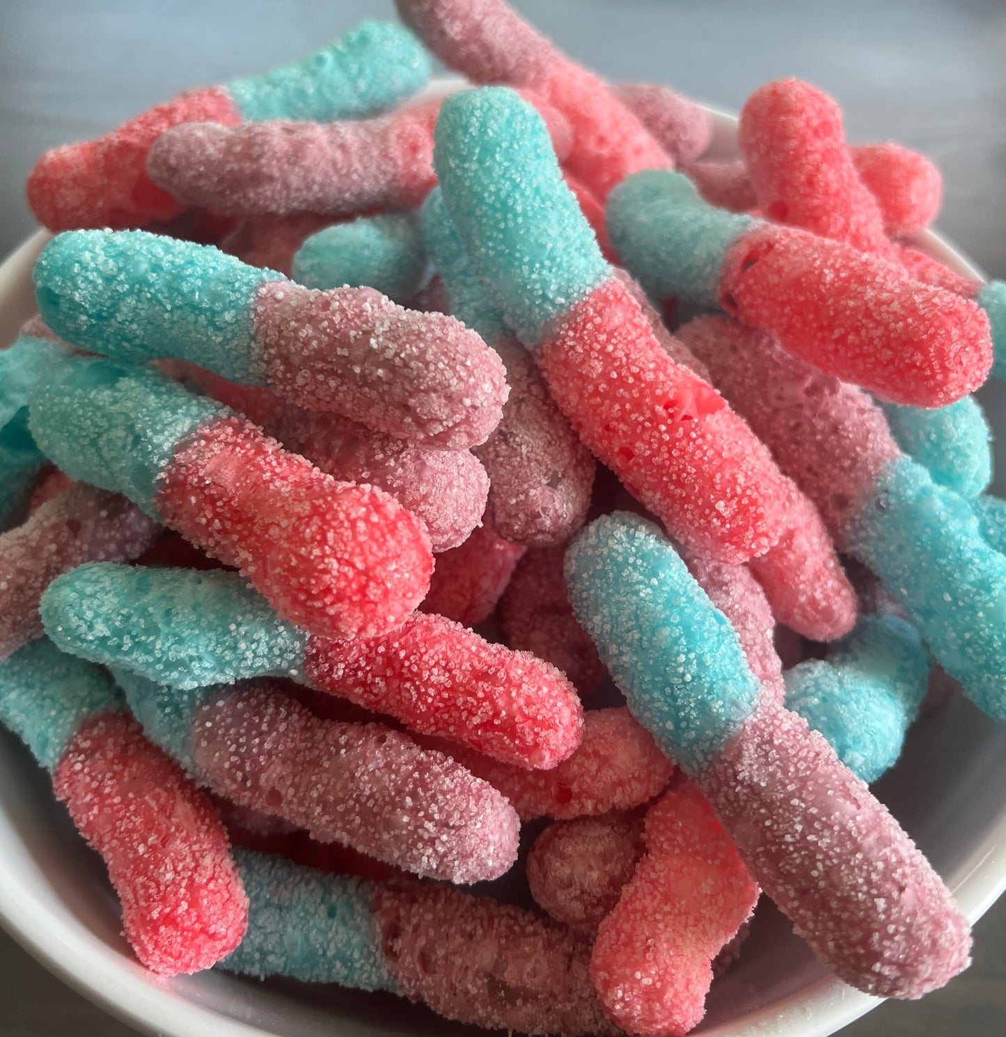 Gummy worms berry flavor large 6x9" bag