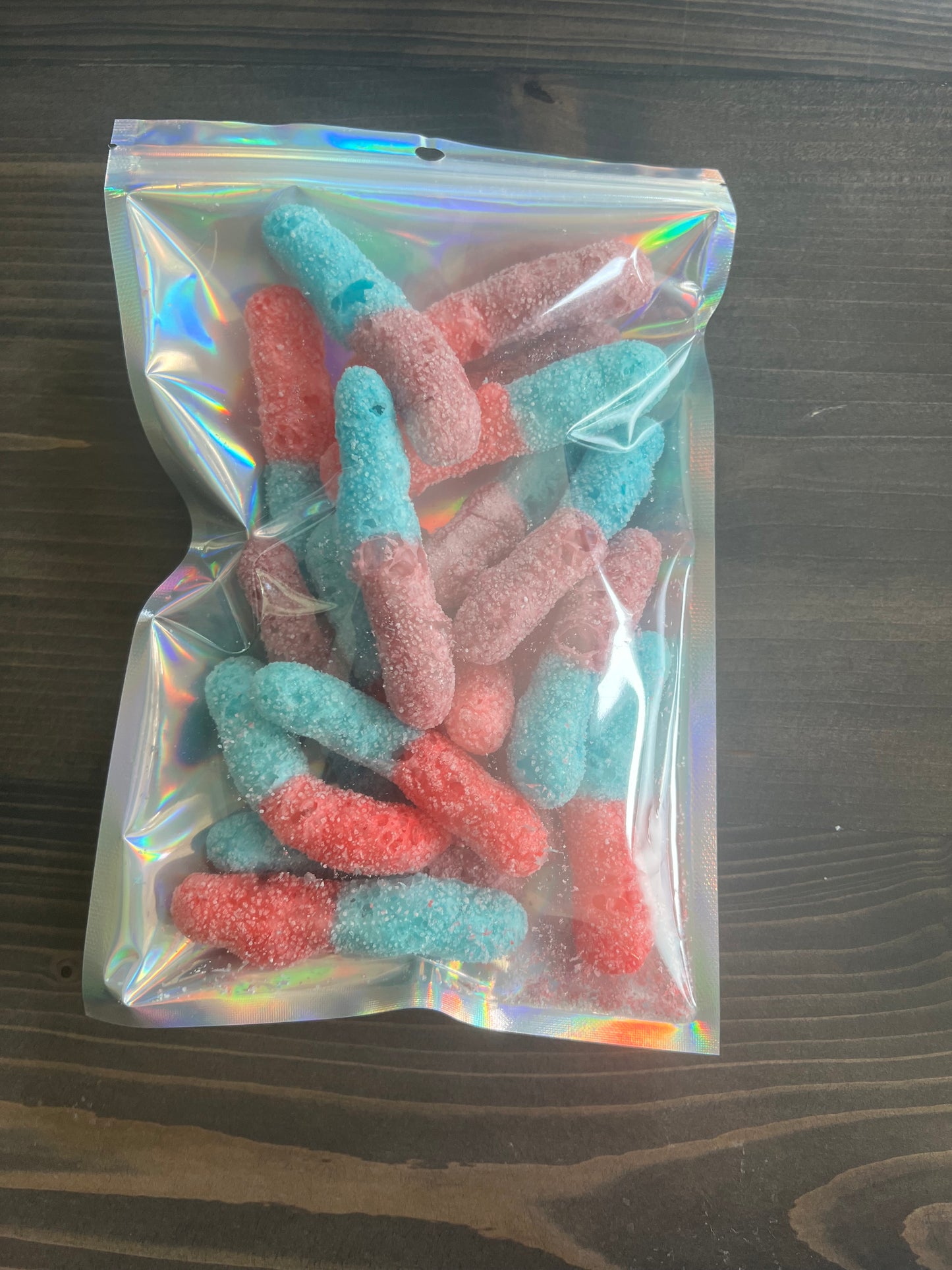 Gummy worms berry flavor large 6x9" bag